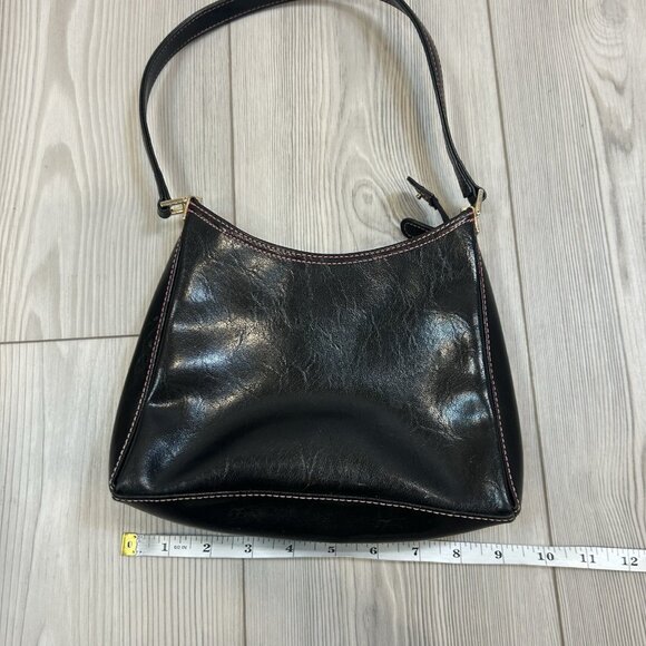 Liz Claiborne Black Leather Bag - Picture 9 of 11
